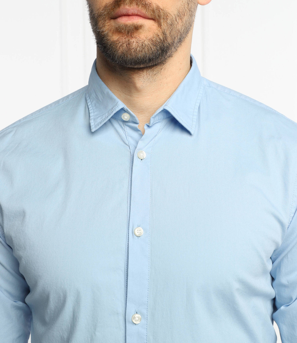 рубашка magneton_2 BOSS ORANGE - голубой(50467251)