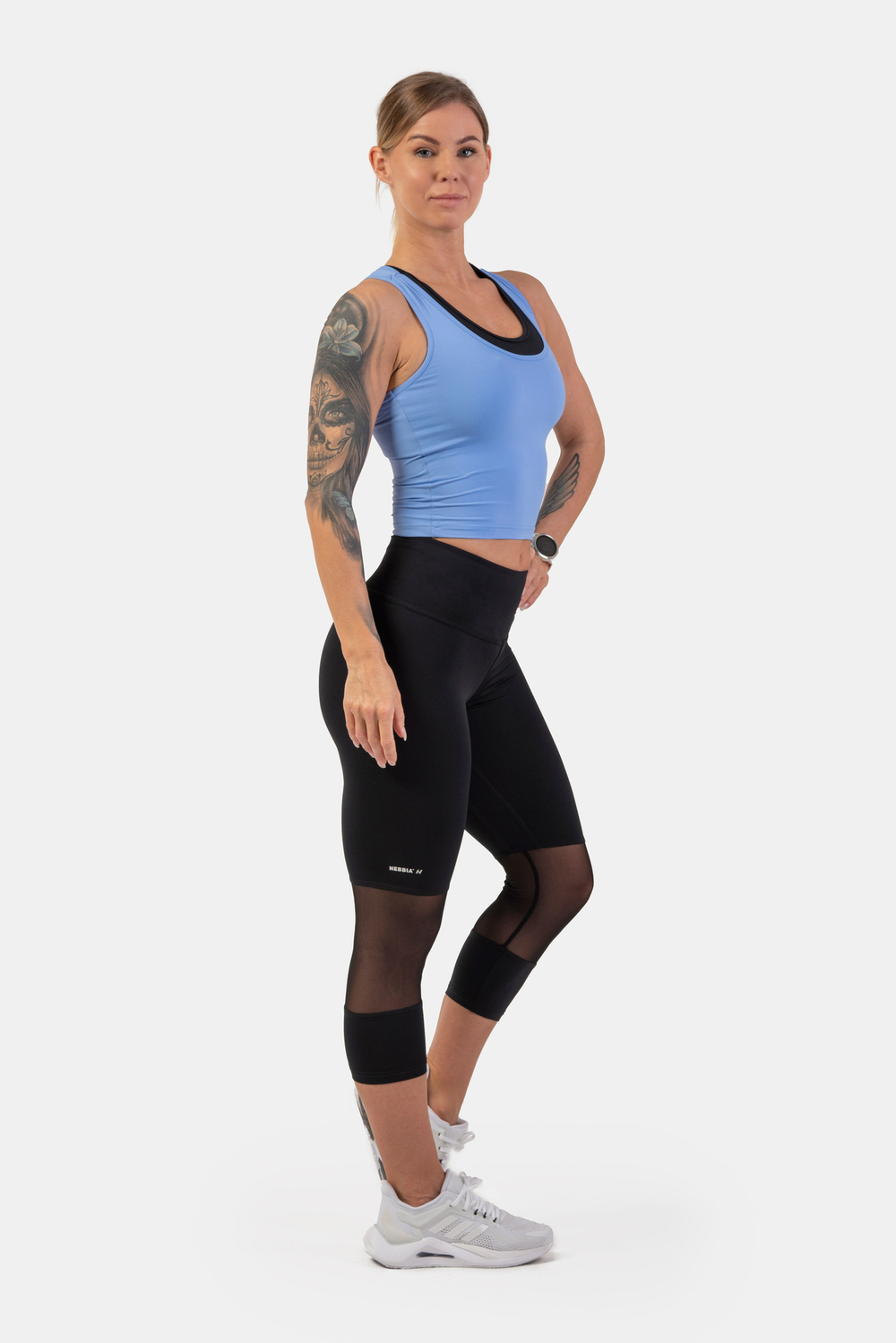 Леггинсы HIGH-WAIST ¾ LENGTH SPORTY LEGGINGS 406 Черные