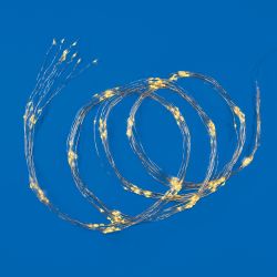 ULD-E0200-200-STB-3AA WARM WHITE IP44 Гирлянда светодиодная Лучи росы на батарейках 3АА не в-к. 2м. 10 нитей. 200 светодиодов. Теплый белый свет. Провод прозрачный. ТМ Uniel