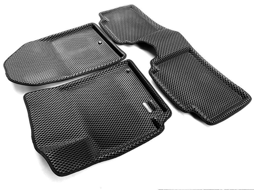 Коврики салона для KIA Cerato (2018-) Euromat 3D EVA черные Арт EM3DEVA-002903