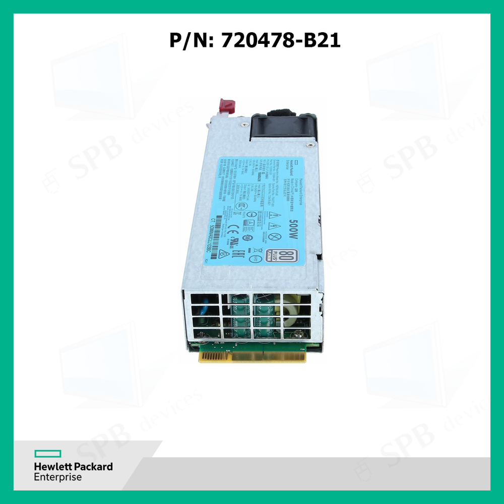 Блок питания HP DL360 G9 Hot Plug 720478-B21 HP 500W Flex Slot Platinum Power Supply, 754377-001
