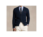 Кардиган из хлопка с косичной вязкой Polo Ralph Lauren