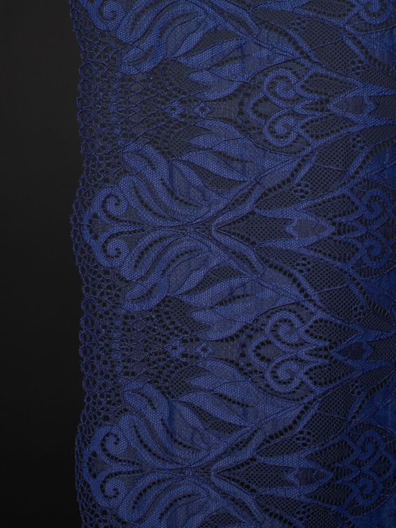 03-294 ОПТ Кружево эластичное 24 см, темно-синий 061