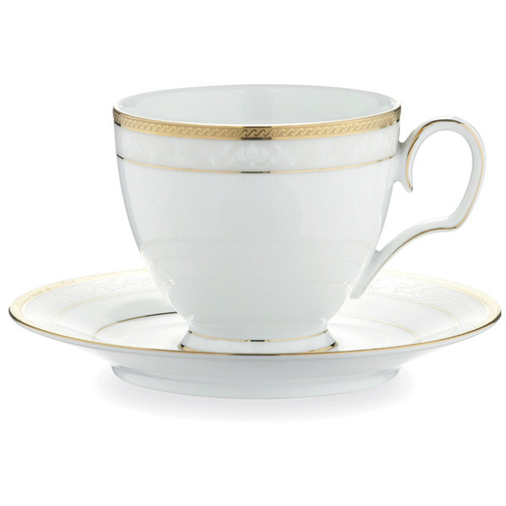 Чашка чайная с блюдцем Noritake Хэмпшир золотой кант 250мл