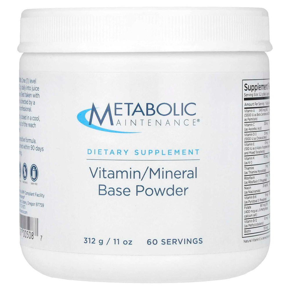 Metabolic Maintenance, основа из витаминов и минералов в порошке, 312 г (11 унций)