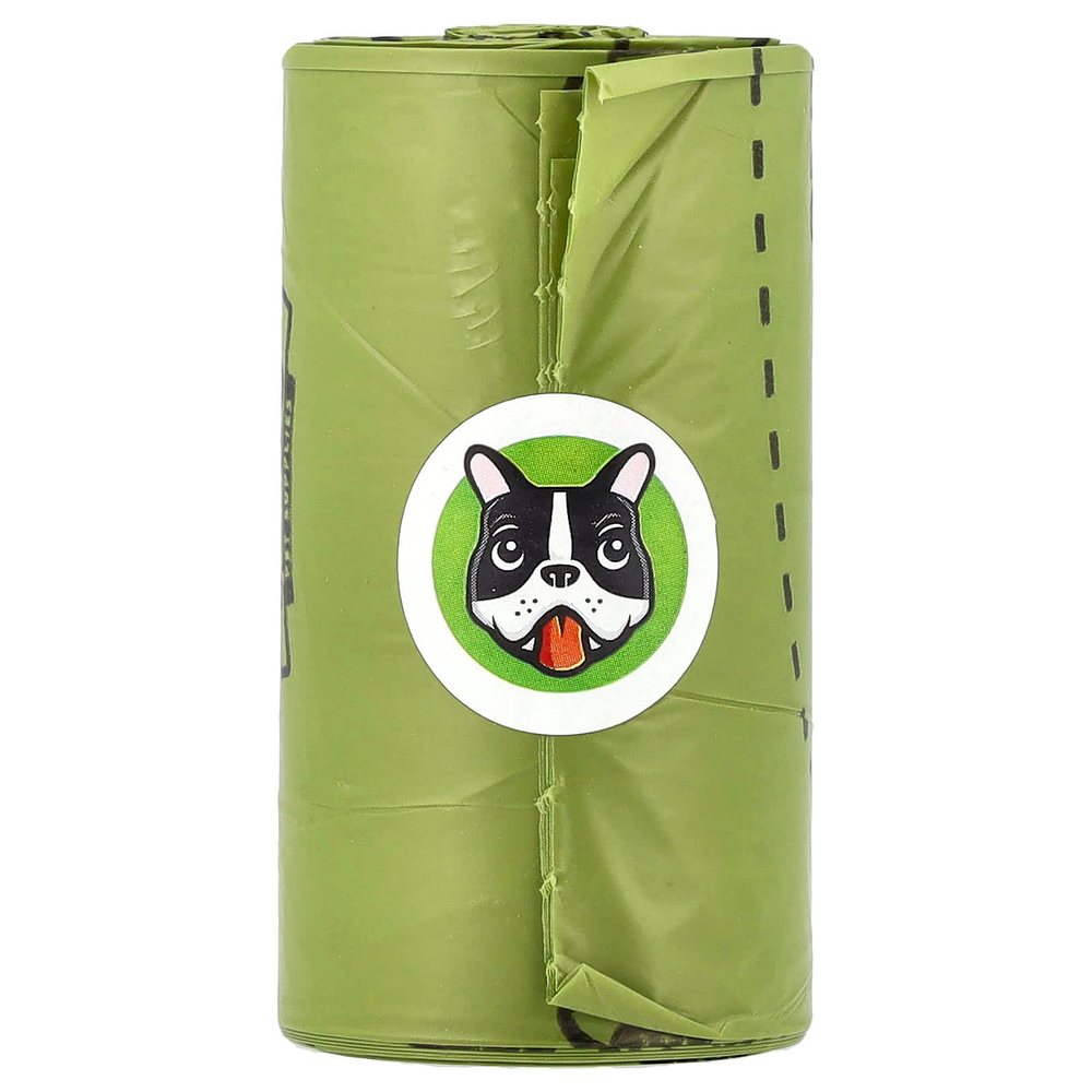 Pogi's Pet Supplies, Earth Friendly какашки, без запаха, 30 рулонов, 450 пакетиков