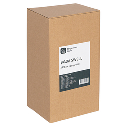 Ваза 25.5см Bergenson Bjorn Swell прозрачная