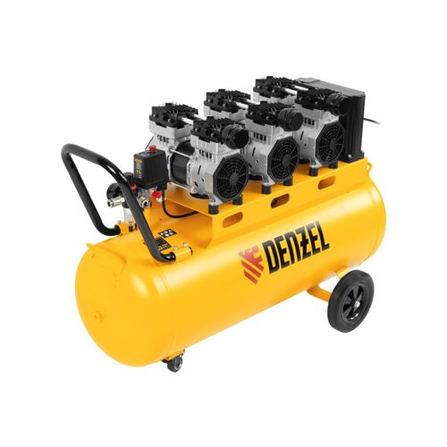 Компрессор воздушный малошумный Denzel DLS 2250/100, 2250 Вт, 410 л/мин