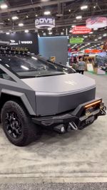 Обвес с платформой на крышу для Tesla Cybertruck 2023+ Тесла Кибертрак доп.свет на крышу стальной бампер защитный тюнинг