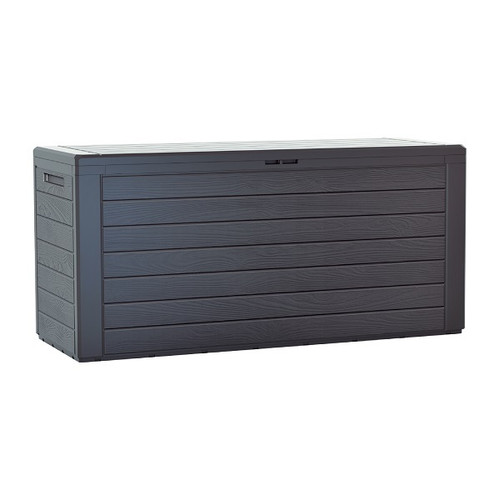 Ящик для хранения Prosperplast Woodebox 280л, антрацит