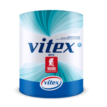 VITEX VAIRO - краска для стен с бархатистой текстурой, полуматовым финишем (eggshell).Степень противовирусной и антибактериальной защиты деактивирует 99,99% вирусов. Oтличная укрывистость и белизна.