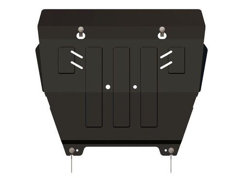 Защита картера двигателя, КПП (2 мм, сталь) для Nissan X-Trail 2007-2014 (V = 2.0; 2.0dCi; 2.5 КПП: MCVT; 6MT; CVT; AT), Renault Koleos 2008-2015 (V = 2.5; 2.0d) Sheriff.15.1218