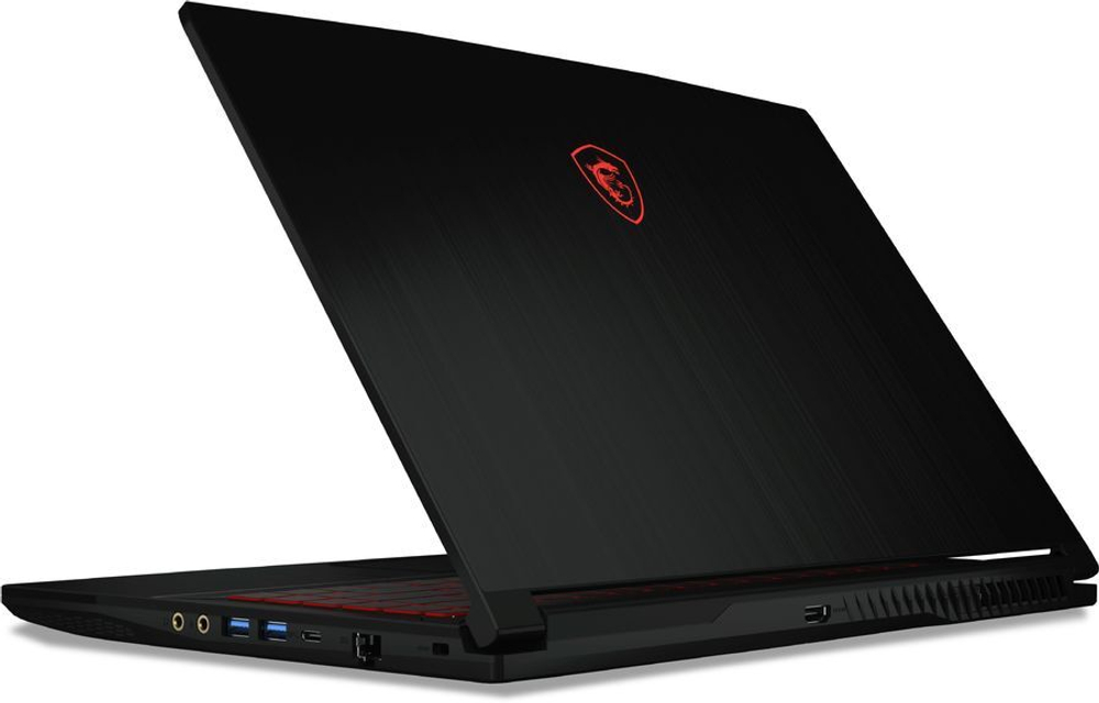 Ноутбук MSI GF63 Thin 11SC-623RU (9S7-16R612-623) Core i5 11400H 8Gb SSD256Gb NVIDIA GeForce GTX 1650 MAX Q 4Gb 15.6" IPS FHD (1920x1080) WiFi BT Cam Free DOS black