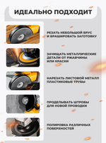 Угловая шлифмашина Huter E1415, мощность 1400Вт, диаметр диска 150мм