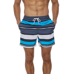 Мужские шорты разноцветные в полоску Romeo Rossi RR9504-37