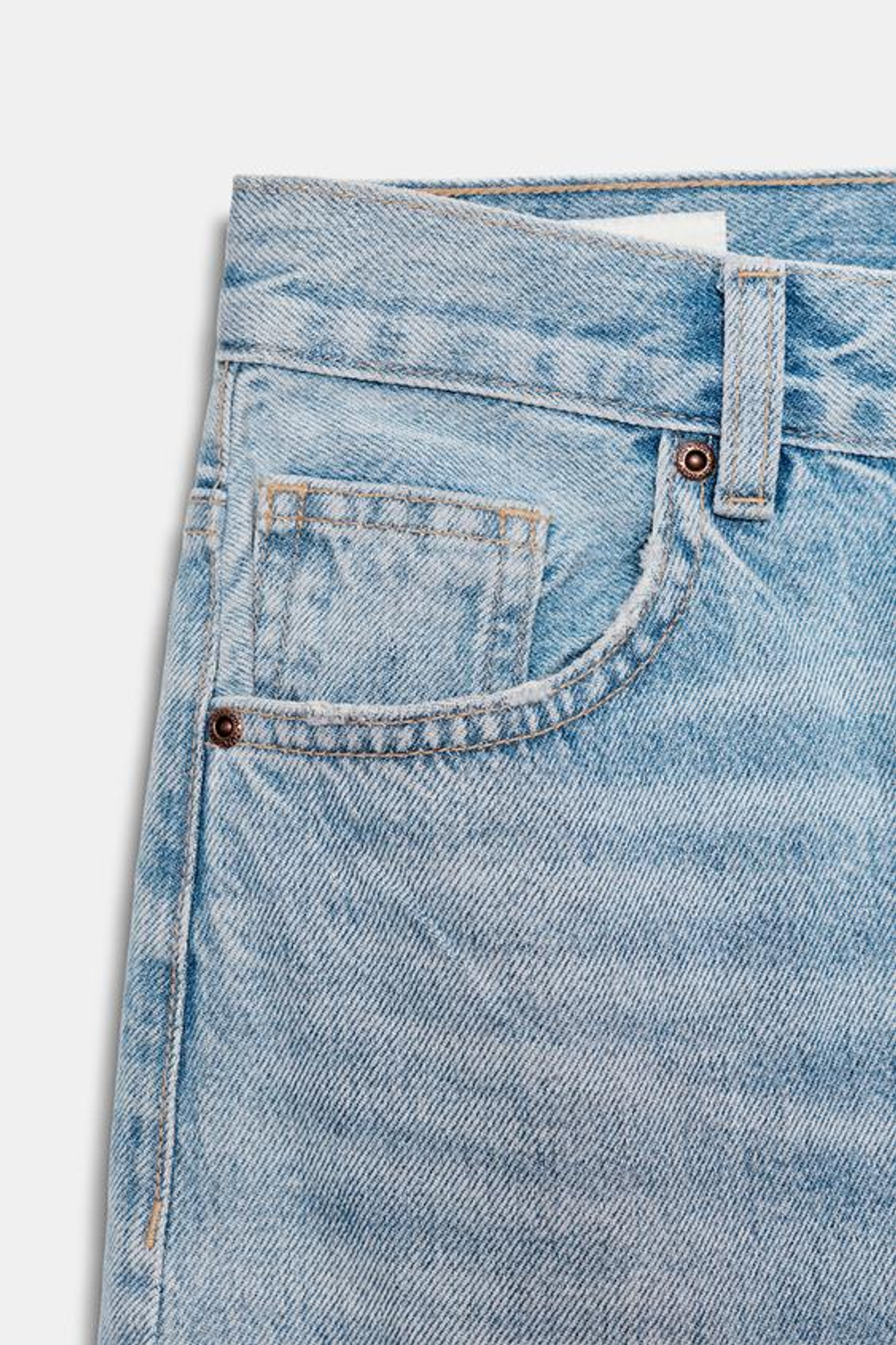 ZARA ДЖИНСЫ TRF EXTRA WIDE LEG С ВЫСОКОЙ ПОСАДКОЙ, ПАСТЕЛЬНО-СИНИЙ