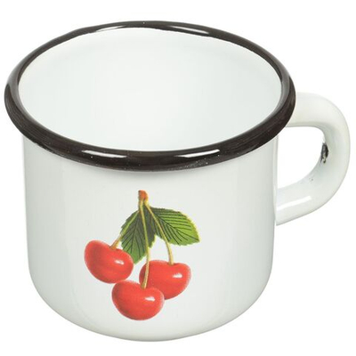 Кружка сталь, эмал, 250 мл, СтальЭмаль, бел,палевая