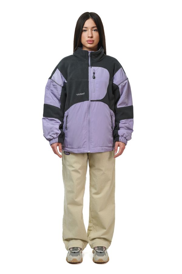 Куртка флисовая Ranger серый/пурпурный - фото 3