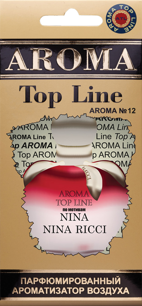 Ароматизатор для автомобиля AROMA TOP LINE №12 Nina картон