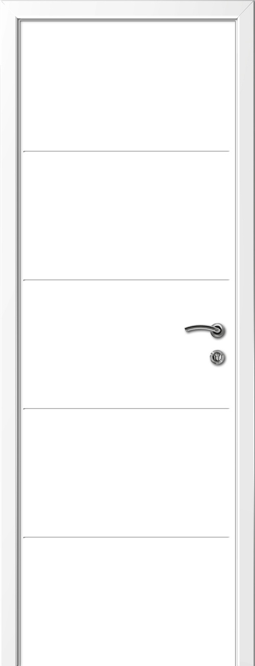 Дверь влагостойкая пластиковая KAPELLI multicolor Ф4Г RAL 9016 Белый + коробка
