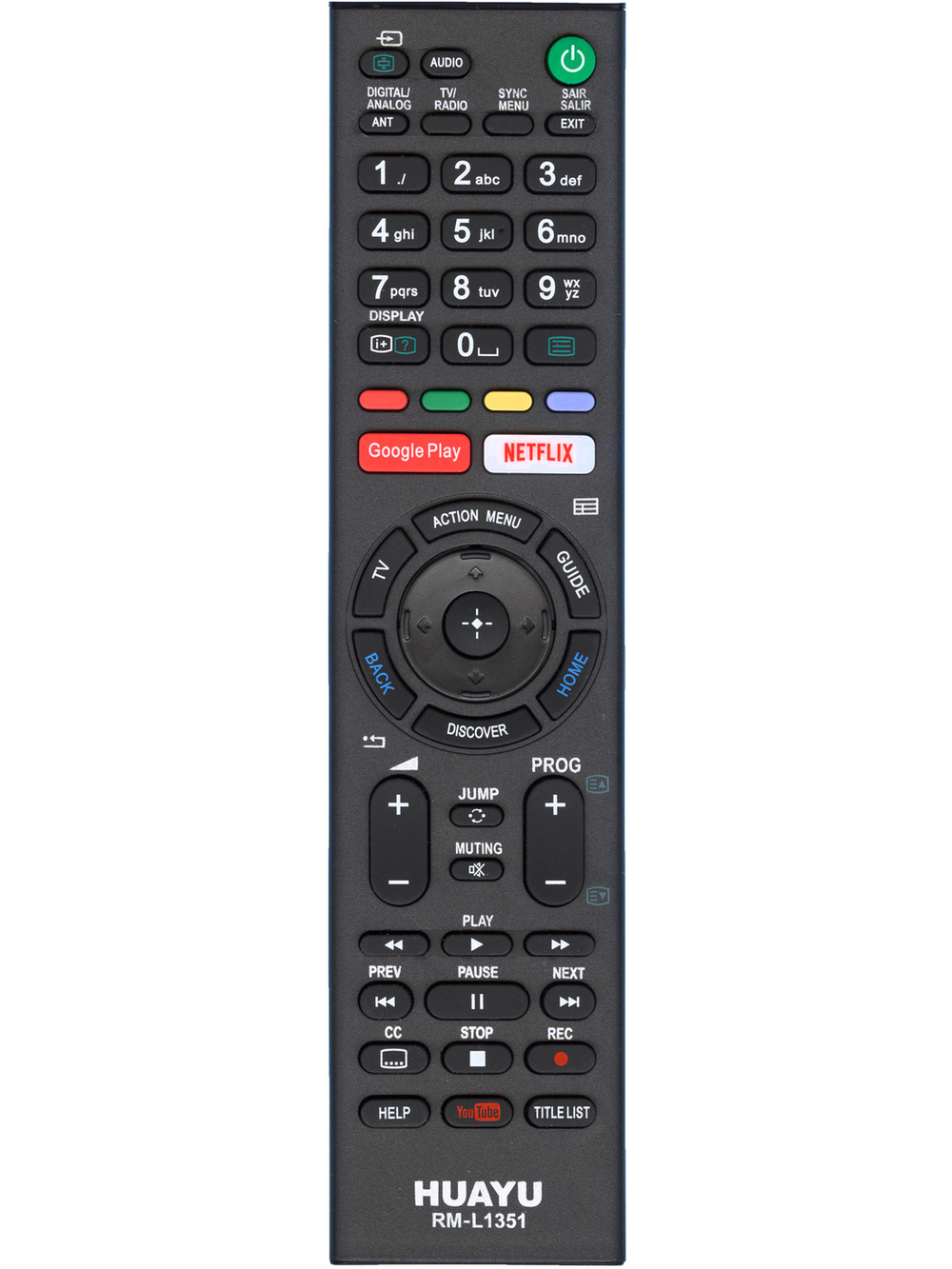Универсальный пульт RM-L1351 для телевизоров SONY корус пульта RMF-TX300 GOOGLE PLAY , YOUTUBE , NETFLIX БЕЗ ГОЛОСА!