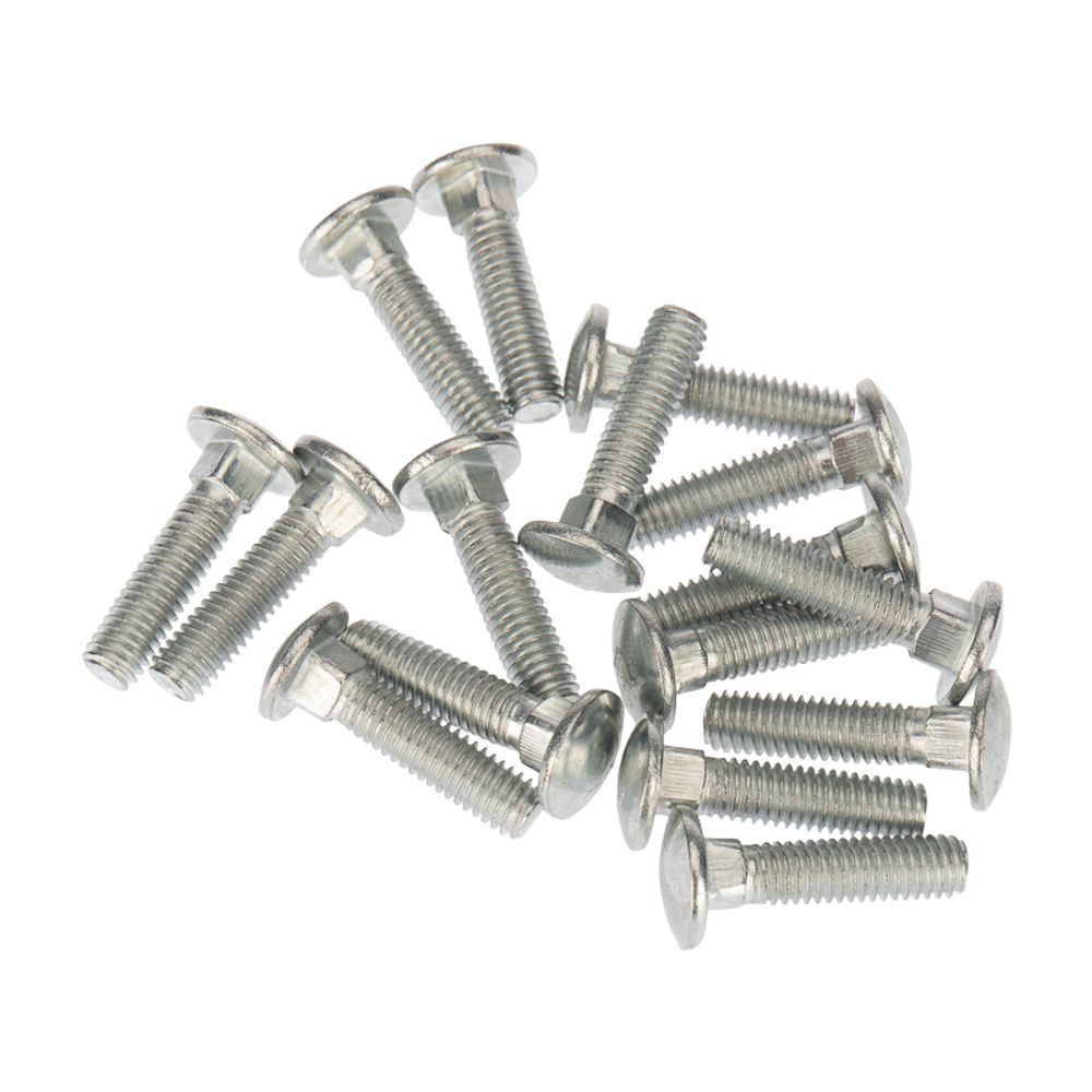 Болт мебельный KRANZ DIN 603, 6х25, упаковка поставщика ( 20 кг. / 2 700 шт.)