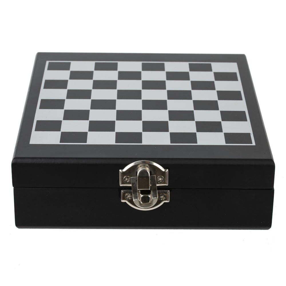 GAEM Шахматы и набор сомелье, 4 предм (штопор, пробка, кольцо, дозатор), L14,5 W17,5 H4,5 см