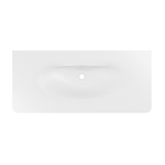 Раковина Caprise VCB-4CA120MWG, Corian, цвет белый матовый + серый матовый