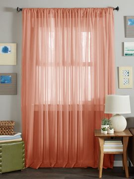 Длинные шторы. Тюль вуаль Nouvelle (Grapefruit)