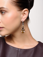 Серьги "Tiger's eye pearl"