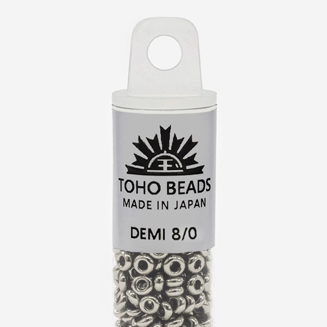 Японский бисер TOHO Demi 8/0 (№711), металлизированный, непрозрачный глянцевый
