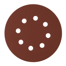 Круг абразивный на ворсовой подложке под "липучку", перфорированный, P 600, 125 мм, 5 шт Сибртех 738167