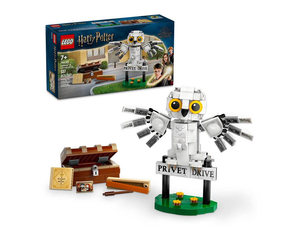 LEGO Harry Potter 76425 «Букля на Тисовой улице, дом №4» — сова и сцена из фильмов