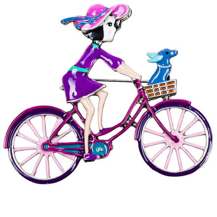 Брошь Shadore Велосипед XZ2294.11 V/S