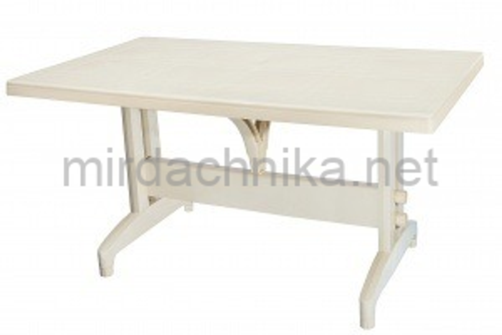 Стол пластиковый прямоугольный «Престиж» 1400х800 мм — Белый