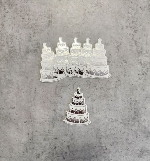 Выпечки для скрапбукинга, Свадьба 41 элемент