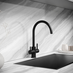 Смеситель для кухни Sancos Taper с краном для фильтра, черный матовый, SC4012MB