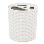 Подставка для зубных щеток "Плетенка" (белая)