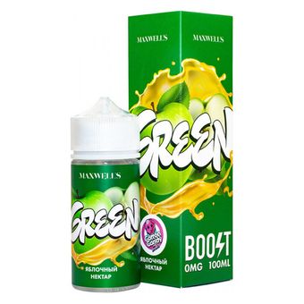Жидкость MAXWELLS 0% 100 ml Green - Яблочный нектар