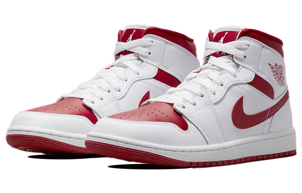 Air Jordan 1 Mid 'White Pomegranate' Women's