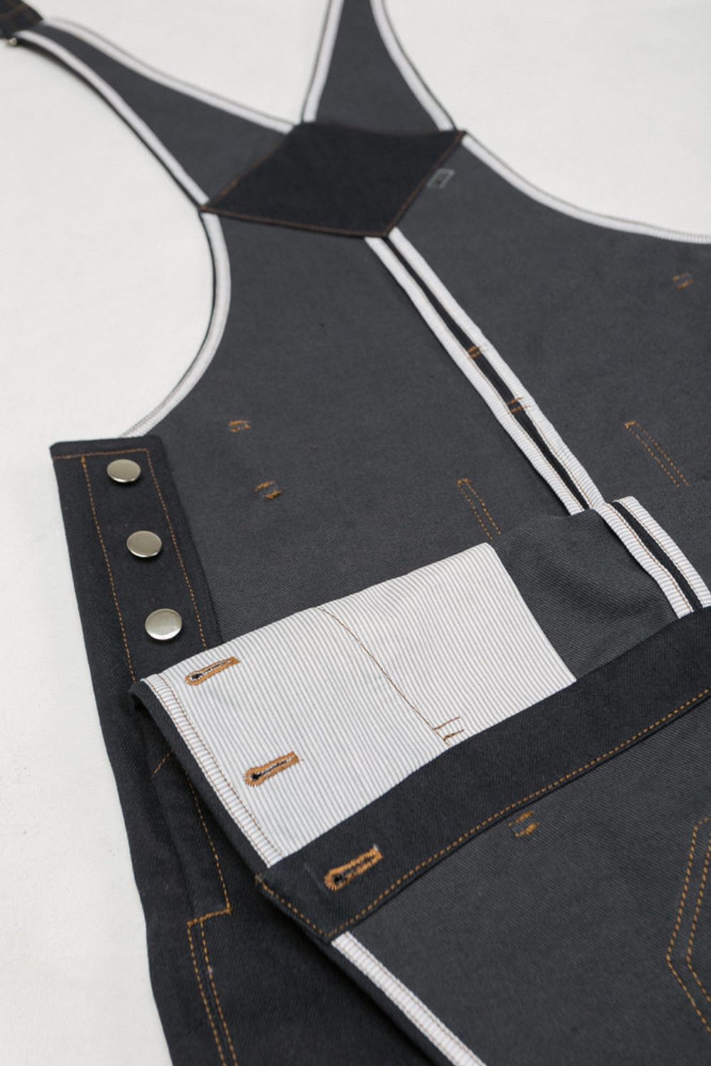 Купить Комбинезон Dark Blue/Brown Джинсовый Комбинезон Dark Blue/Brown Джинсовый