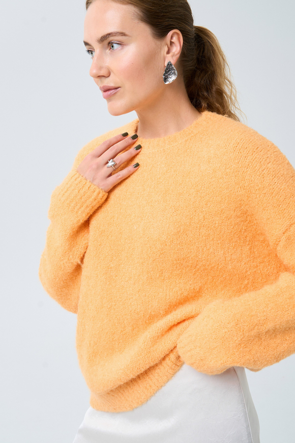 Свитер Shine морковный