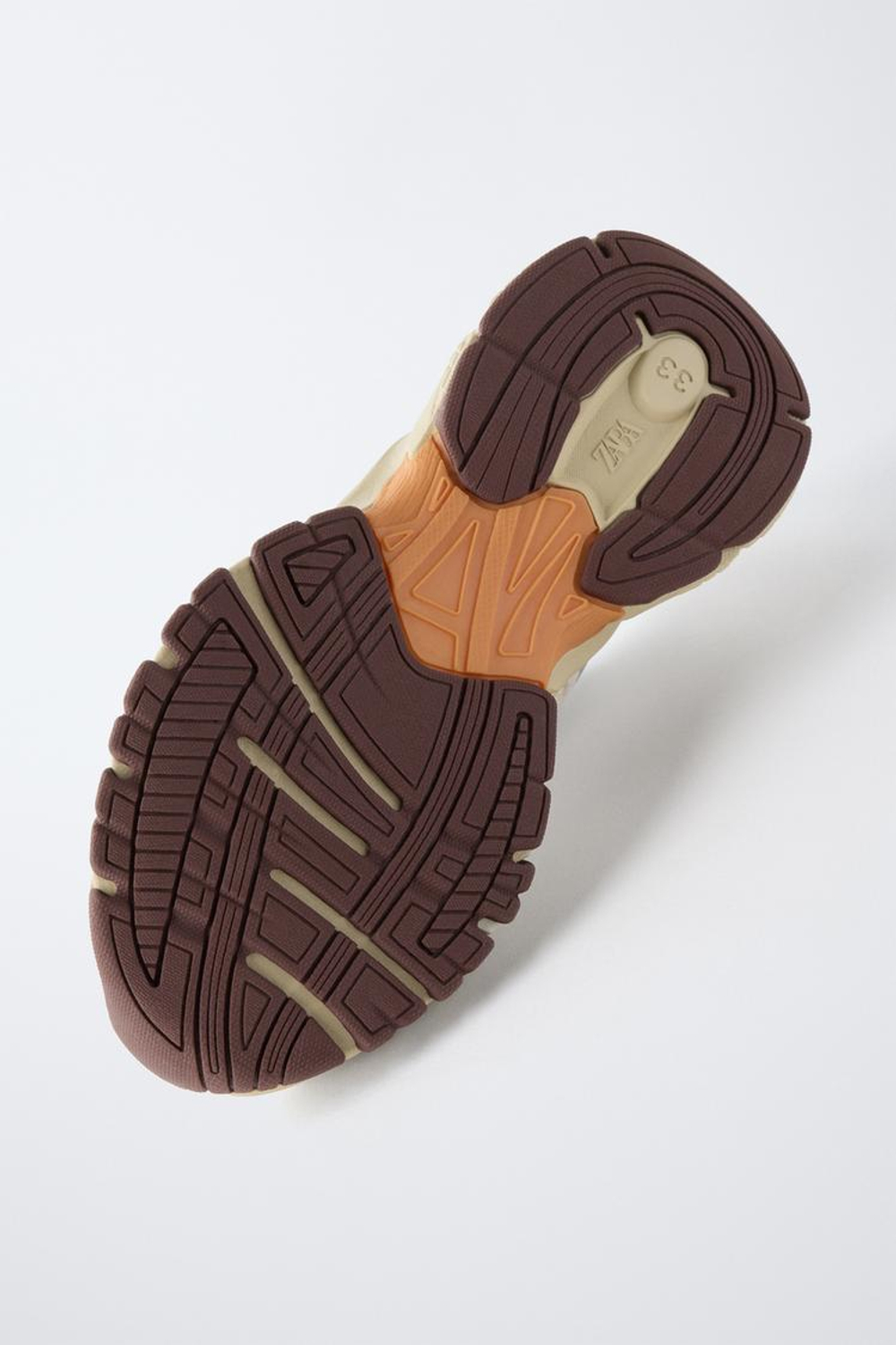 ZARA СПОРТИВНЫЕ КРОССОВКИ С СЕТЧАТЫМИ ДЕТАЛЯМИ, ГРАНАТОВЫЙ