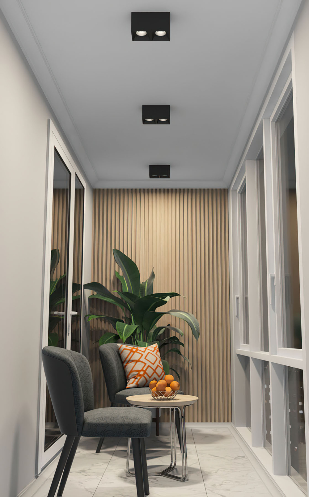 DK3085-BK+CH Светильник накладной IP 20, 10 Вт, GU5.3, LED, черный/хром, пластик