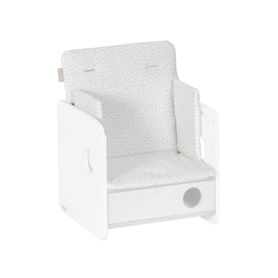 Подушка для стульчика Nuun в розовый горошек 100% органический хлопок (GOTS)