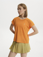 ОДЕЖДА ДЛЯ ТЕННИСА Женская, Футболка SEVENSIX ALICE T-SHIRT - BRIGHT ORANGE .