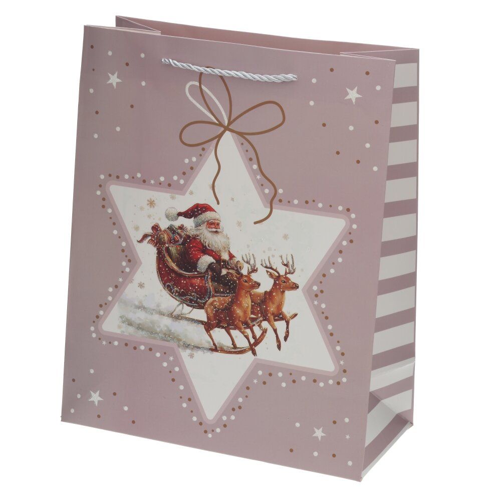 GAEM Пакет подарочный M (бумага 210г/м2, блок 12шт), L26 W12 H32 см, 4в.