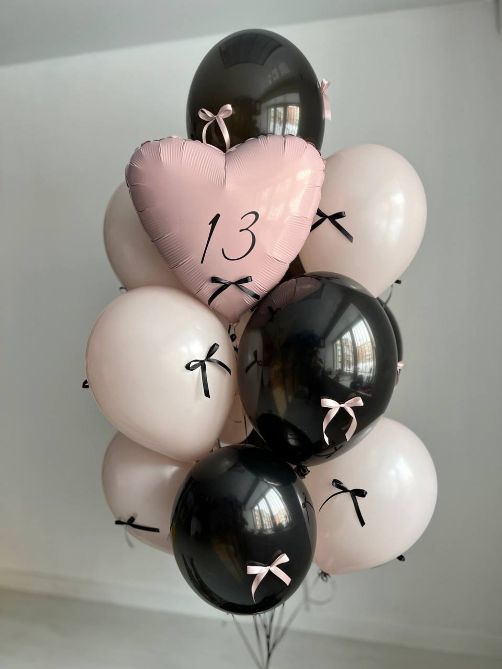 Воздушные шары с бантиками №2628
