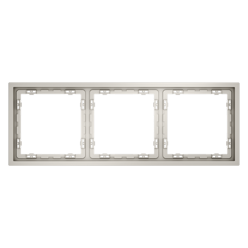 Рамка пластиковая VOLTUM S70 на 3 поста, (кашемир)