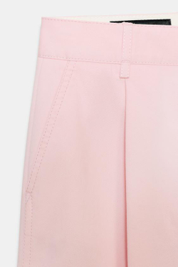 ZARA БРЮКИ ЧИНОС С ЗАЩИПАМИ, РОЗОВЫЙ